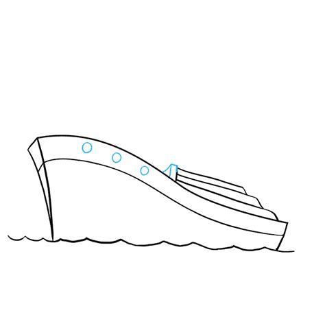 Step 5: You <b>draw</b> small squares as a <b>ship</b>’s window. . How to draw an easy ship